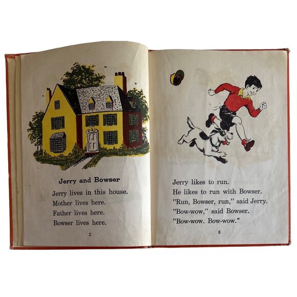 Jerry Goes Fishing 1942 School Book Florence Battle HC Illust Jack Merryweather - Picture 4 of 16